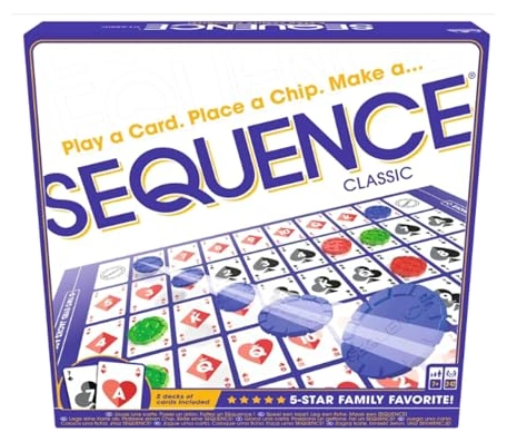 All details for the board game Sequence and similar games