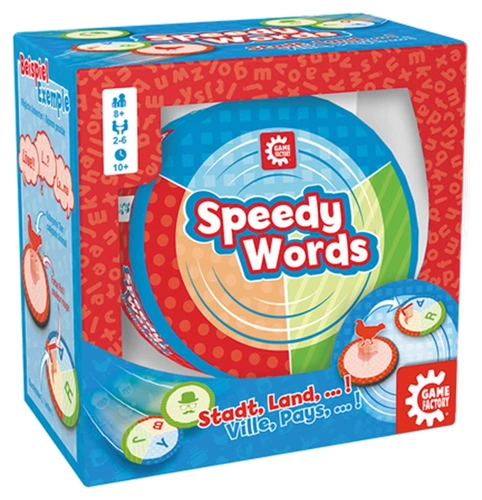 All details for the board game Speedy Words and similar games