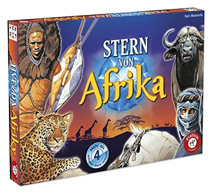 All details for the board game Afrikan tähti and similar games