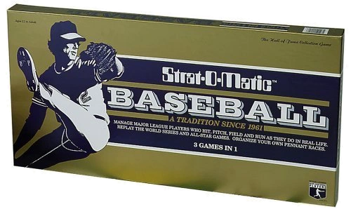 All details for the board game Strat-O-Matic Baseball and similar games