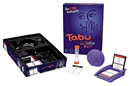 All details for the board game Taboo and similar games