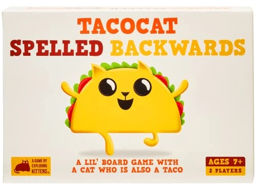 All details for the board game Tacocat Spelled Backwards and similar games