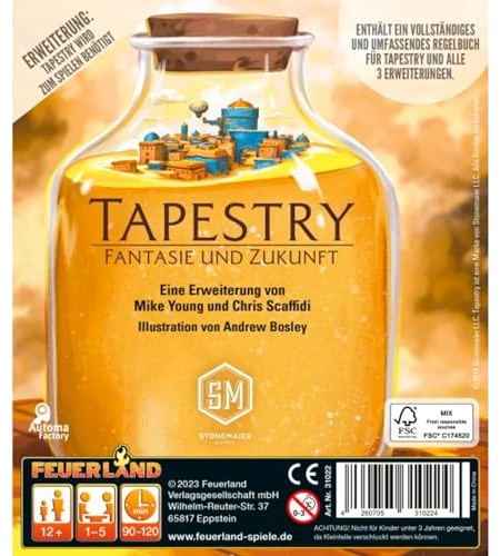 All details for the board game Tapestry: Fantasies & Futures (Expansion) and similar games