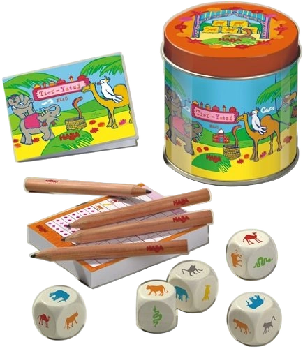 All details for the board game Animal Yahtzee and similar games