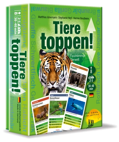 All details for the board game Tiere toppen! and similar games