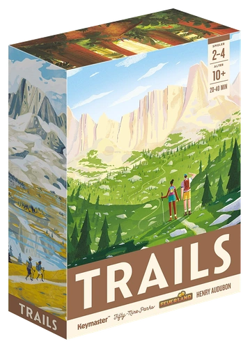 All details for the board game TRAILS and similar games