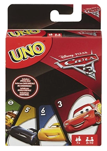 All details for the board game UNO: Cars and similar games