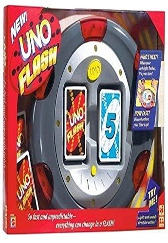 All details for the board game UNO Flash and similar games