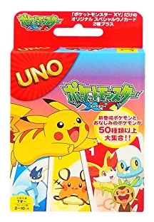 All details for the board game UNO: Pokémon and similar games