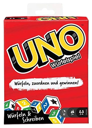 All details for the board game UNO Dice Game and similar games