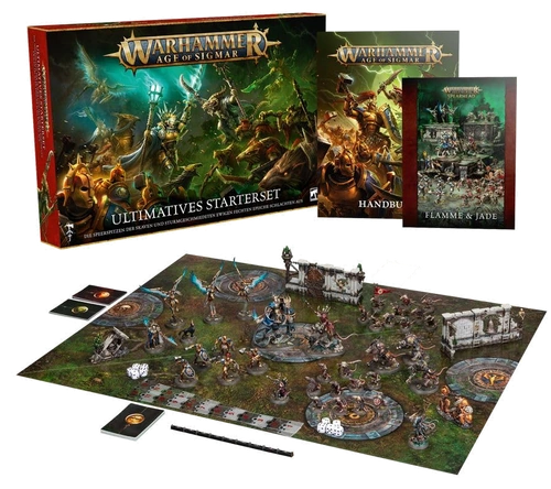 All details for the board game Warhammer Age of Sigmar: Ultimate Starter Set and similar games
