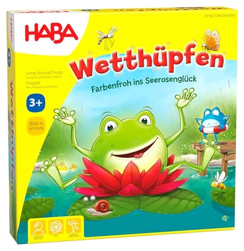 All details for the board game Wetthüpfen and similar games