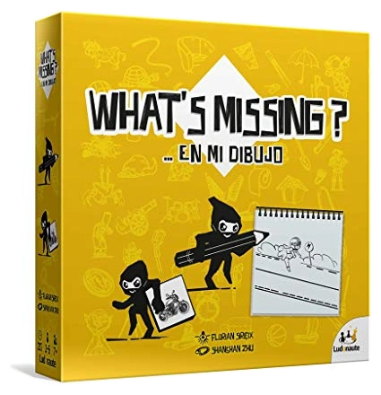 All details for the board game What's Missing? ...from my drawing and similar games