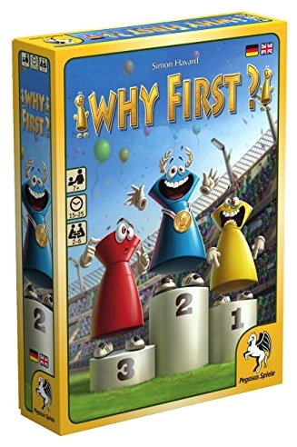 All details for the board game Why First? and similar games