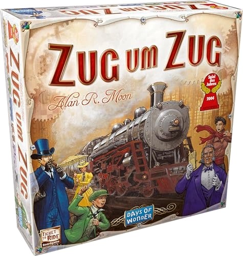 All details for the board game Ticket to Ride (Spiel des Jahres 2004 winner) and similar games