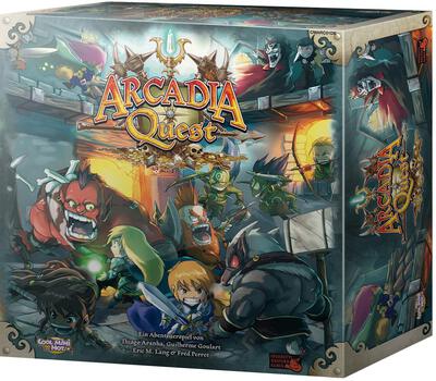 All details for the board game Arcadia Quest and similar games