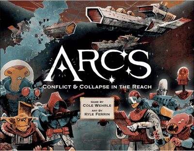 All details for the board game Arcs and similar games