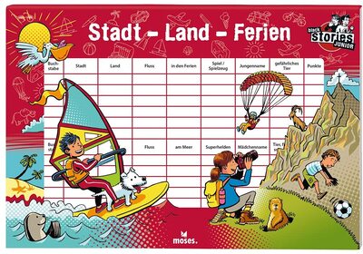 All details for the board game Black Stories Junior: Stadt-Land-Ferien and similar games