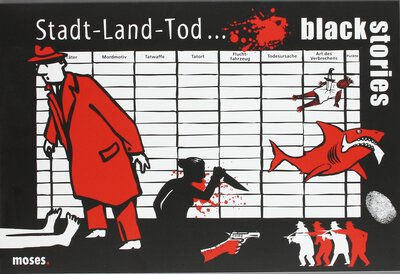 All details for the board game Black Stories Stadt-Land-Tod and similar games