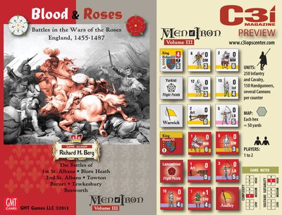 All details for the board game Blood & Roses and similar games