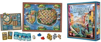 All details for the board game Burano and similar games