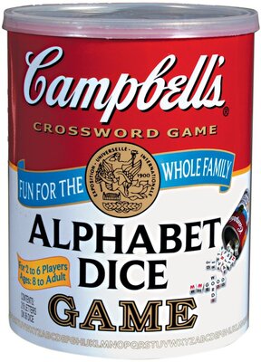 All details for the board game Campbell's Alphabet Dice Game and similar games