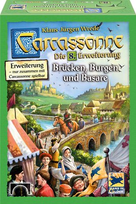 All details for the board game Carcassonne: Expansion 8 – Bridges, Castles and Bazaars and similar games