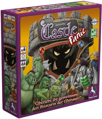 All details for the board game Castle Panic and similar games