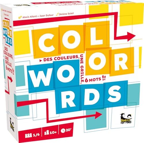 All details for the board game Color Words and similar games