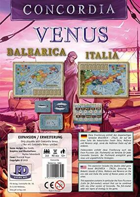 All details for the board game Concordia Venus: Balearica / Italia and similar games