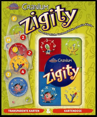 All details for the board game Cranium Zigity and similar games