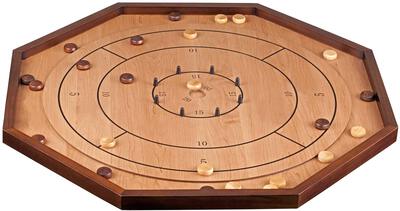 All details for the board game Crokinole and similar games