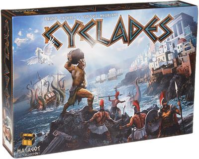All details for the board game Cyclades and similar games