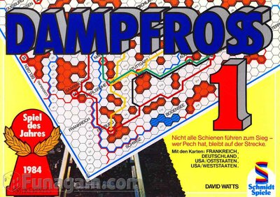 All details for the board game Dampfross and similar games