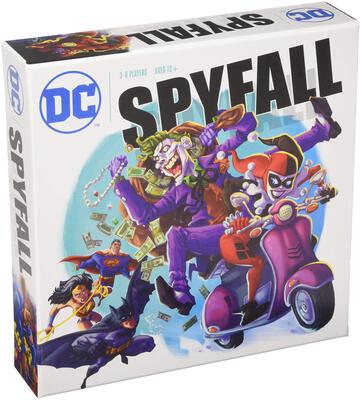All details for the board game DC Spyfall and similar games