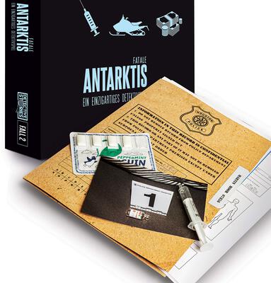All details for the board game Murder Mystery Party Case Files: Death in Antarctica and similar games