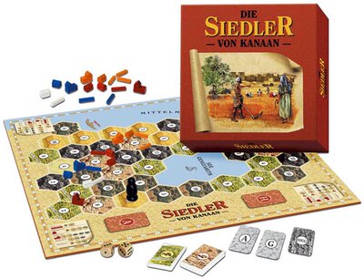All details for the board game The Settlers of Canaan and similar games