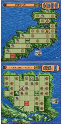 All details for the board game A Feast for Odin: Lofoten, Orkney, and Tierra del Fuego and similar games
