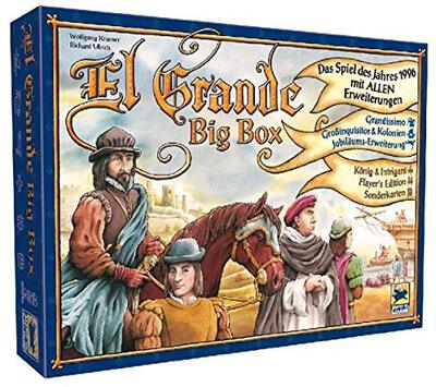 All details for the board game El Grande Big Box and similar games
