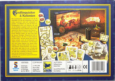 All details for the board game El Grande: Grossinquisitor und Kolonien and similar games
