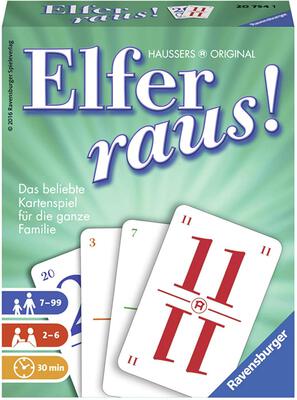 All details for the board game Elfer raus! and similar games