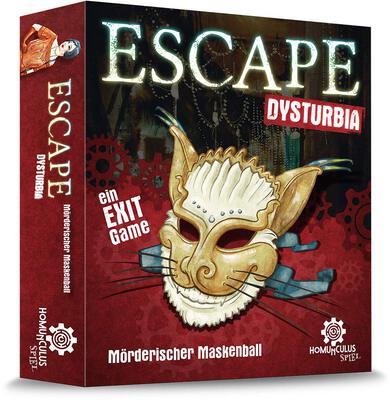 All details for the board game ESCAPE Dysturbia: Mörderischer Maskenball and similar games