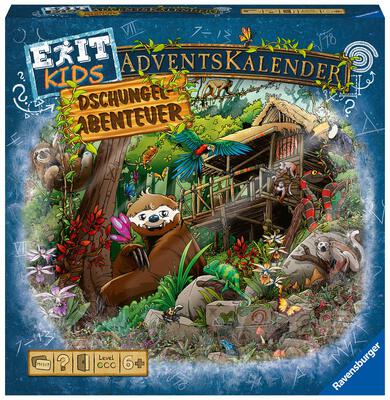 All details for the board game EXIT Adventskalender Kids: Dschungel-Abenteuer and similar games