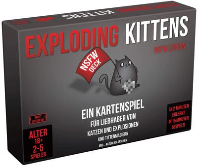 All details for the board game Exploding Kittens: NSFW Deck and similar games