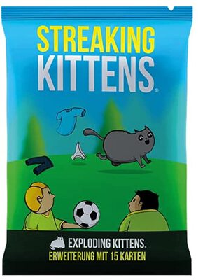 All details for the board game Exploding Kittens: Streaking Kittens and similar games