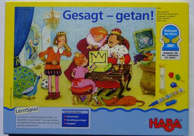 All details for the board game Gesagt - getan! and similar games