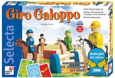 All details for the board game Giro Galoppo and similar games