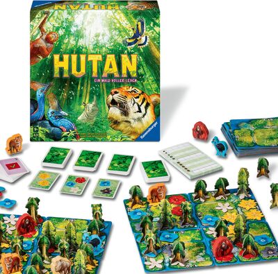 All details for the board game HUTAN: Life in the Rainforest and similar games