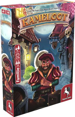 All details for the board game Kameloot and similar games
