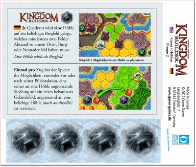 All details for the board game Kingdom Builder: Caves and similar games